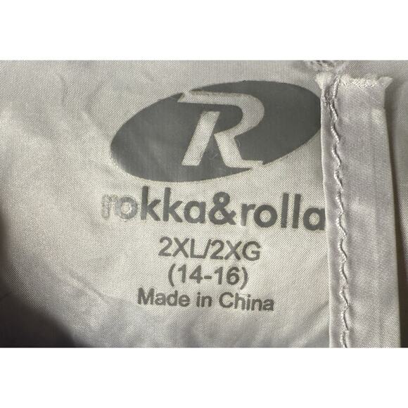 Rokka & Rolla Youth 2XL 14 16 Packable Blue Down Hooded Puffer Jacket Unisex - Picture 2 of 11